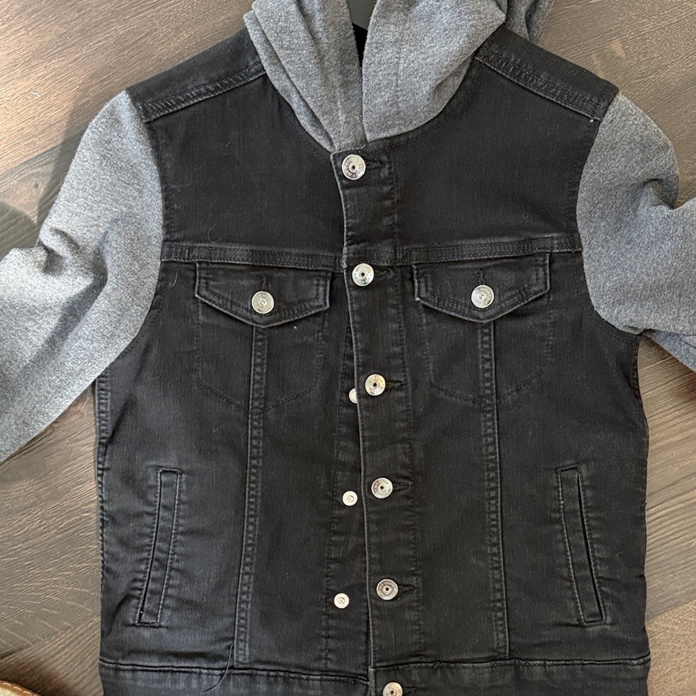 Harley-Davidson Kids Red-Orange Hooded Puffer Jacket - Picture 6 of 7